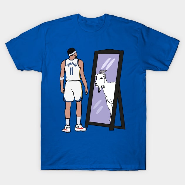 Klay Thompson Mirror GOAT T-Shirt by rattraptees